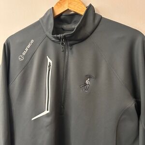 Sunice Mens Pullover Jacket Medium Gray 1/4 Zip Golf Performance Chest Pocket